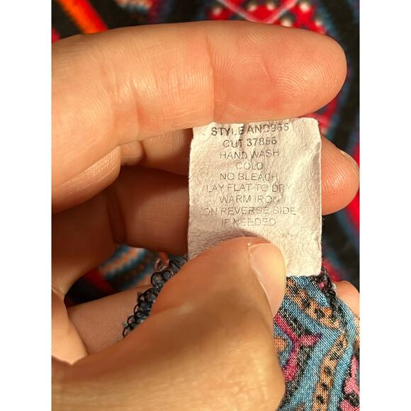 Figueroa & Flower Women's Large Boho Peasant Flowy Cardiagn Hippie Cocktail - Picture 10 of 14